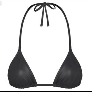 SKIMS faux leather micro triangle bikini top